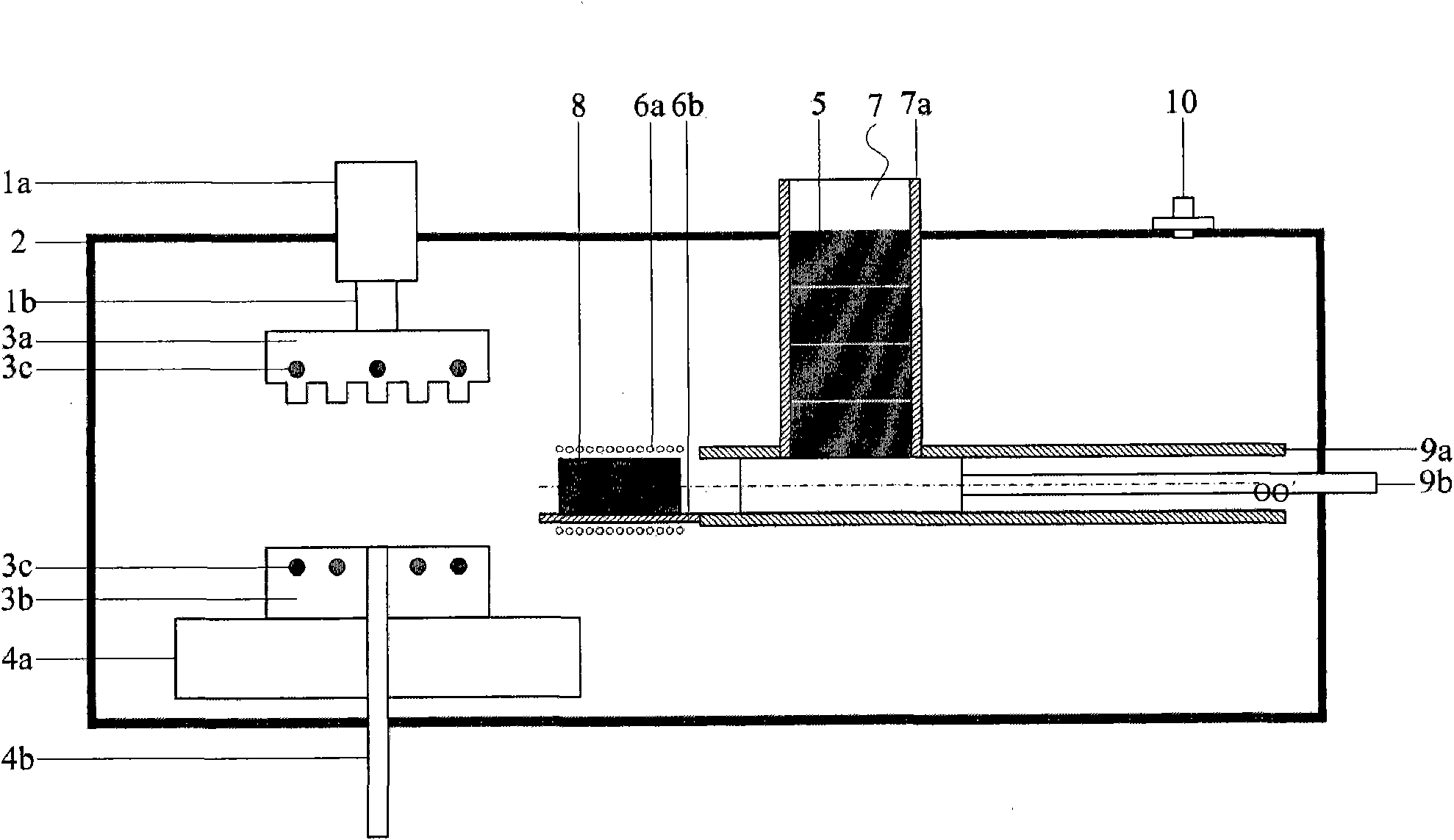 Forming method of block-shaped amorphous composite material