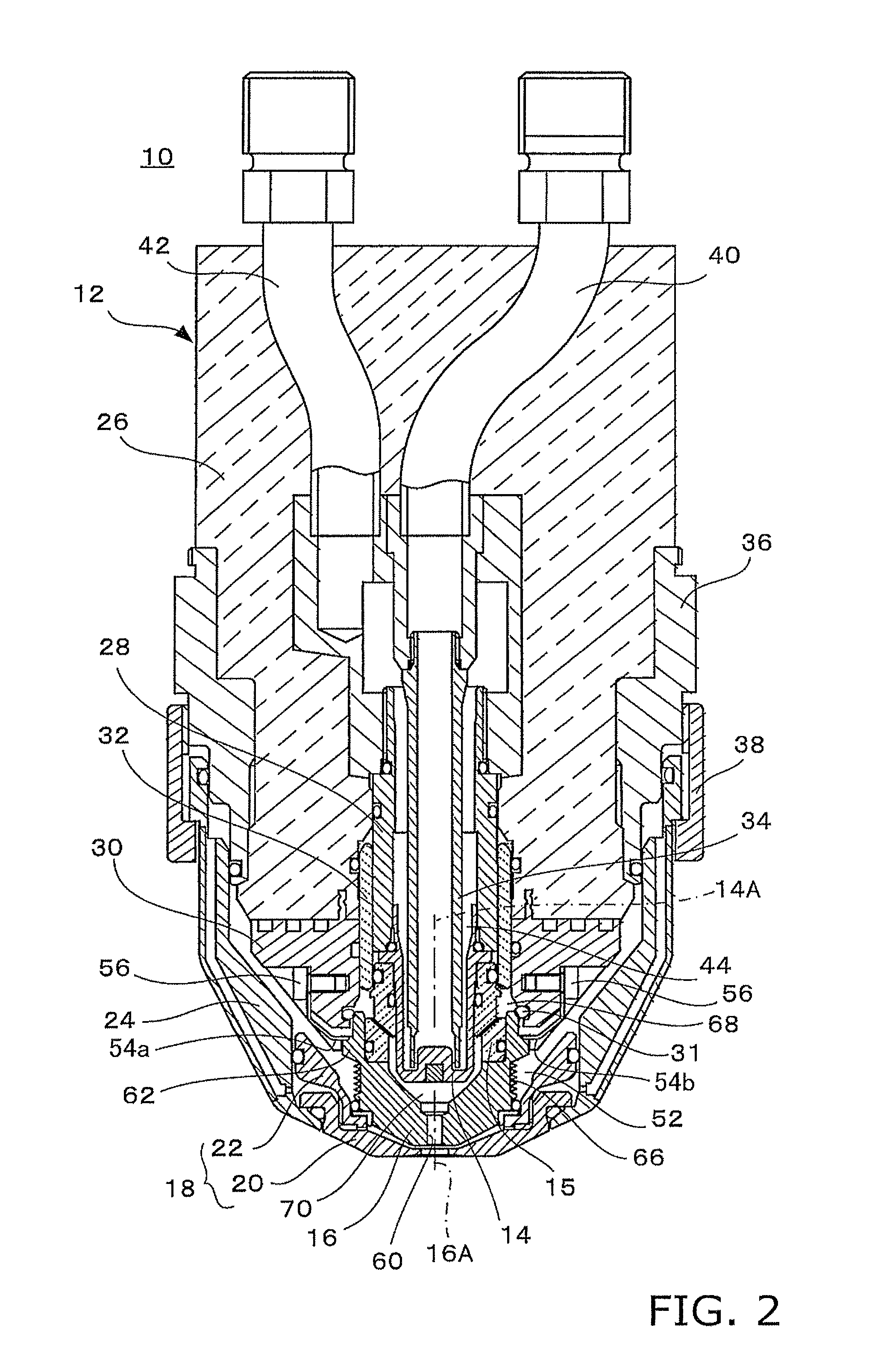 Plasma torch, plasma torch nozzle, and plasma-working machine