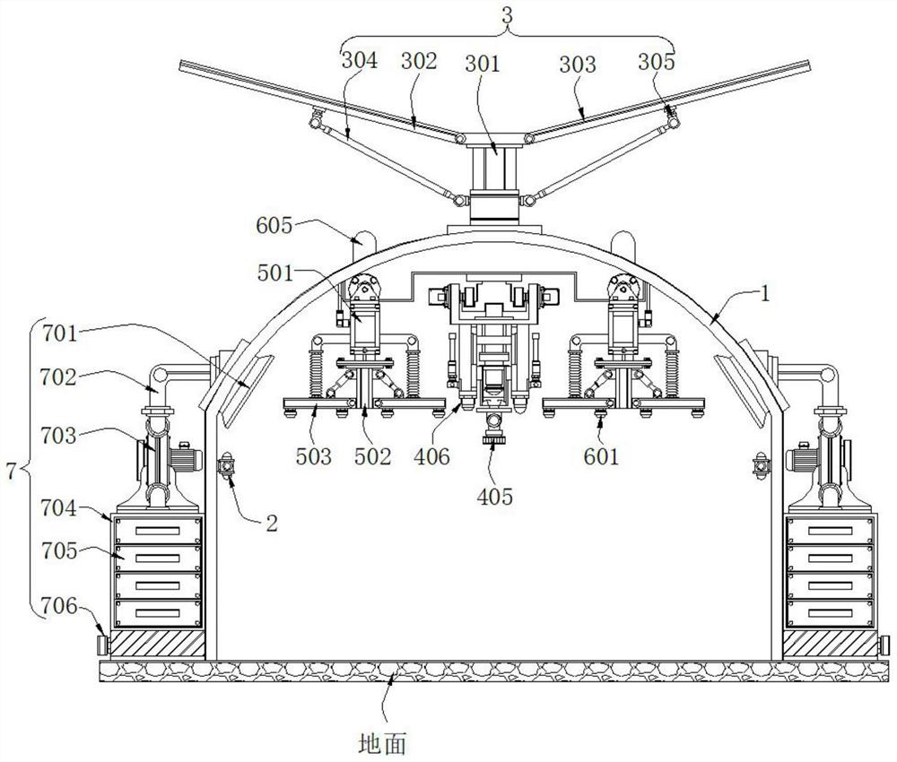 Automatic fire extinguishing device and system for island base