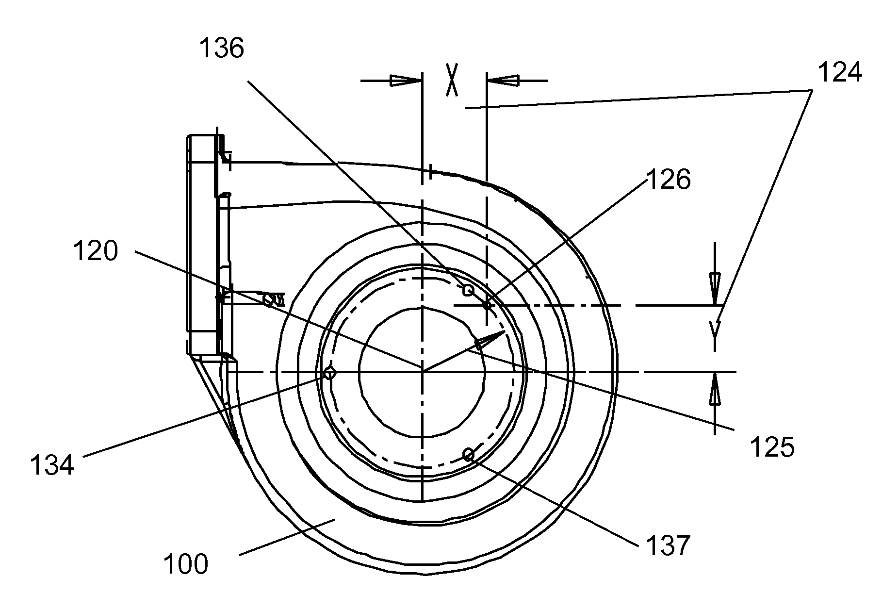 Variable geometry vane ring assembly with stepped spacer