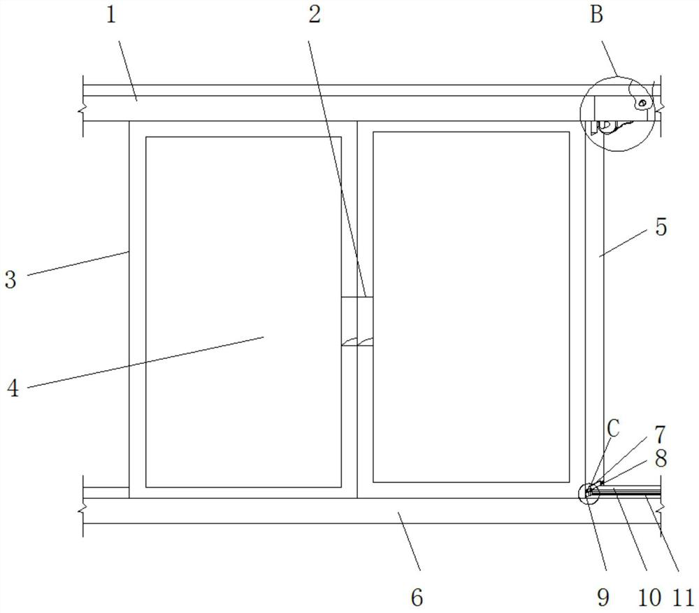 Modular multi-layer heat insulation plastic-steel door and window