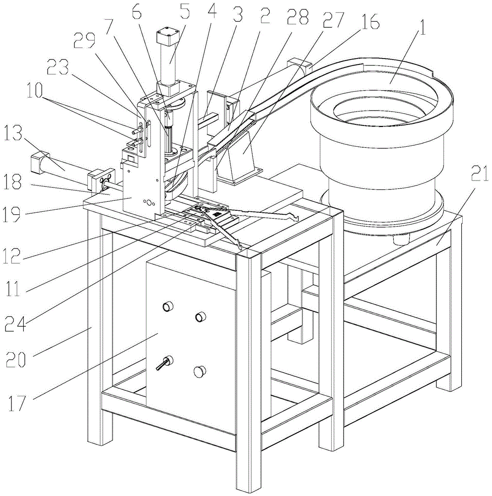 Coil spring machine for automatic and precise installation of springs to parts of mechanical scales