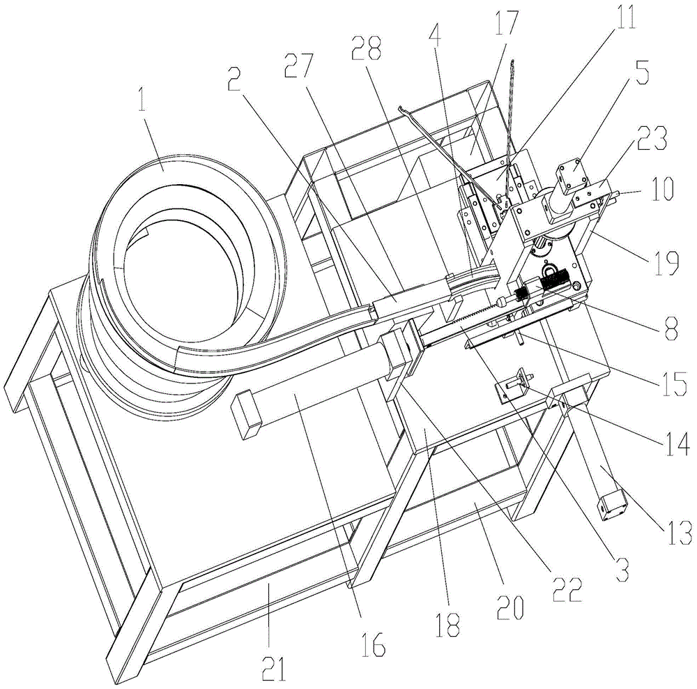 Coil spring machine for automatic and precise installation of springs to parts of mechanical scales