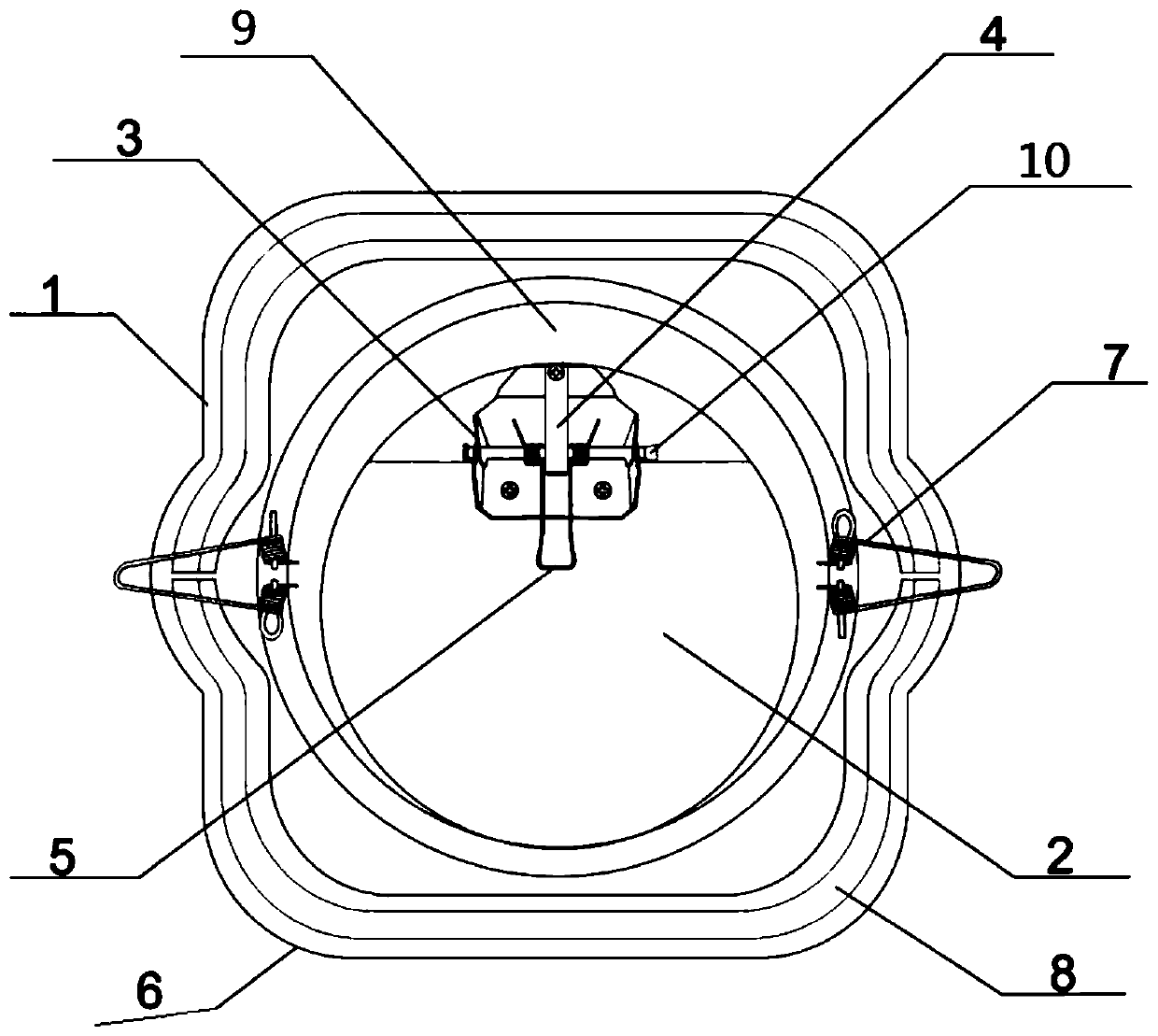 Flue gas discharge subsystem of residential flue gas emission system