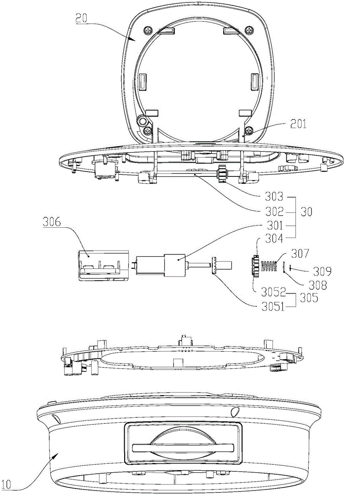 Door opening mechanism of poker machine