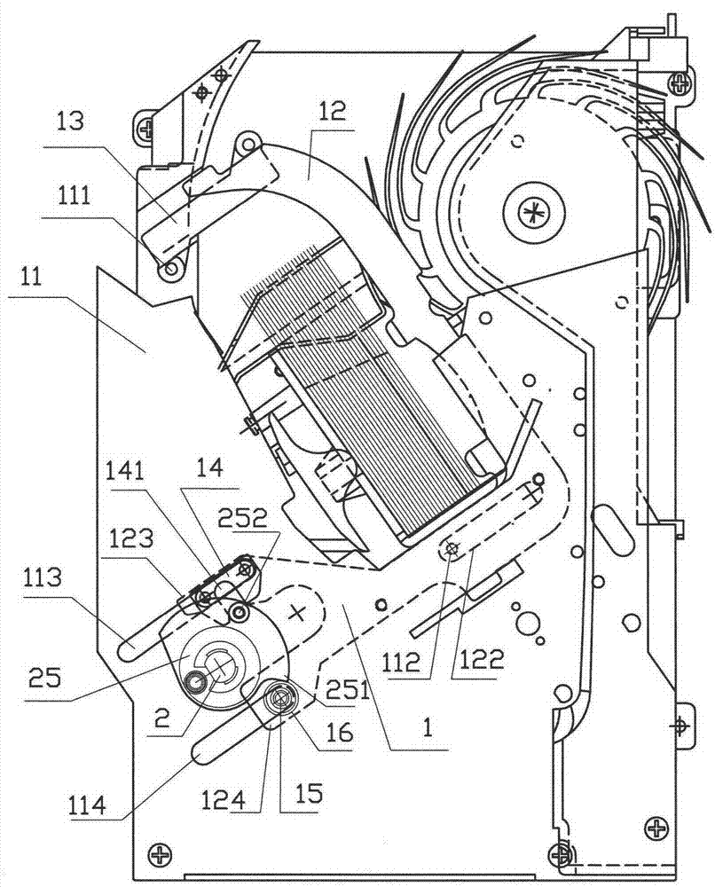 The automatic binding and banknote pressing mechanism is evenly arranged on the two sides of the sorting machine