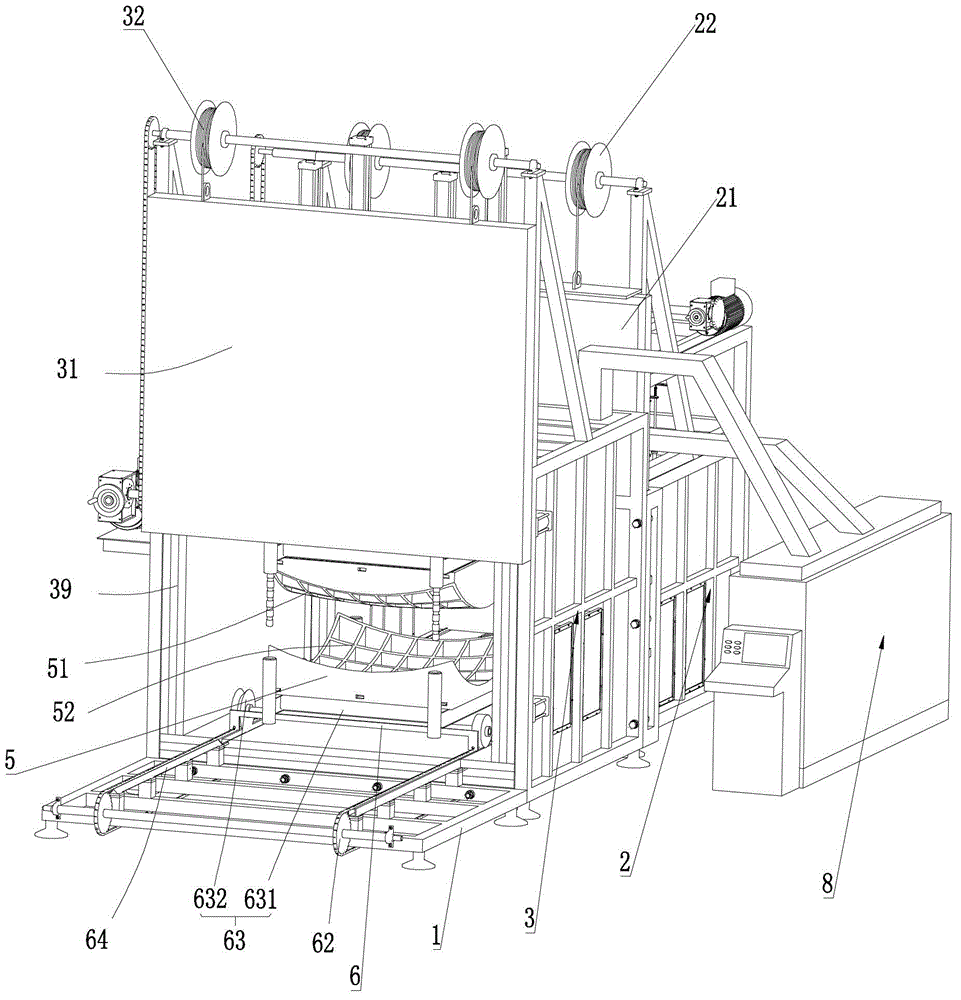 Compression molding device and process of multi-curved-surface inorganic glass