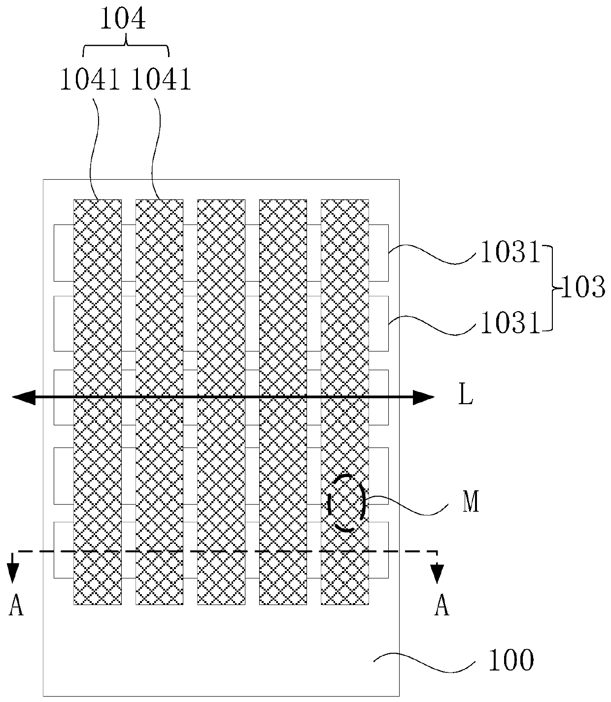 A flexible touch display panel and a flexible touch display device