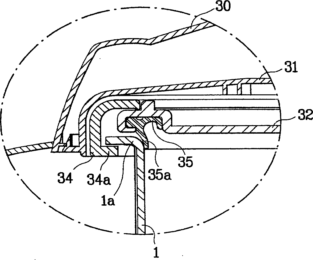 Pressure electric cooker lid gasket structure