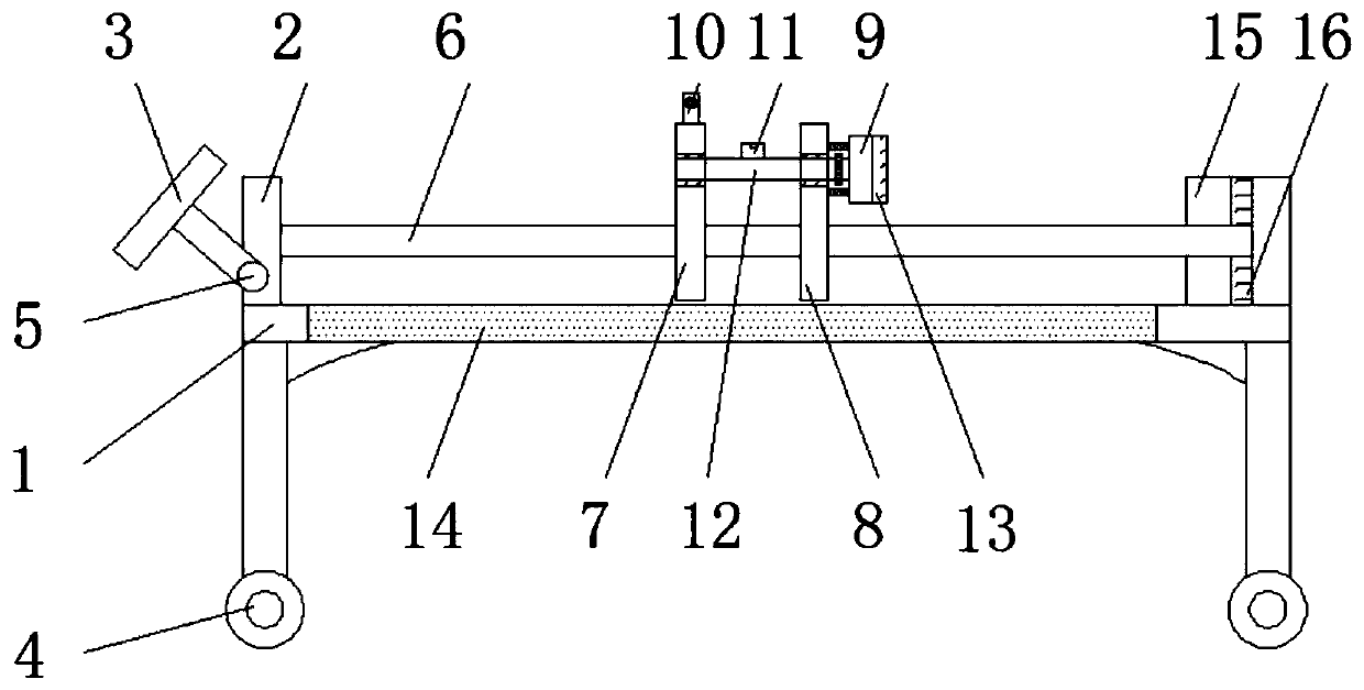 Building engineering quality flatness detection device