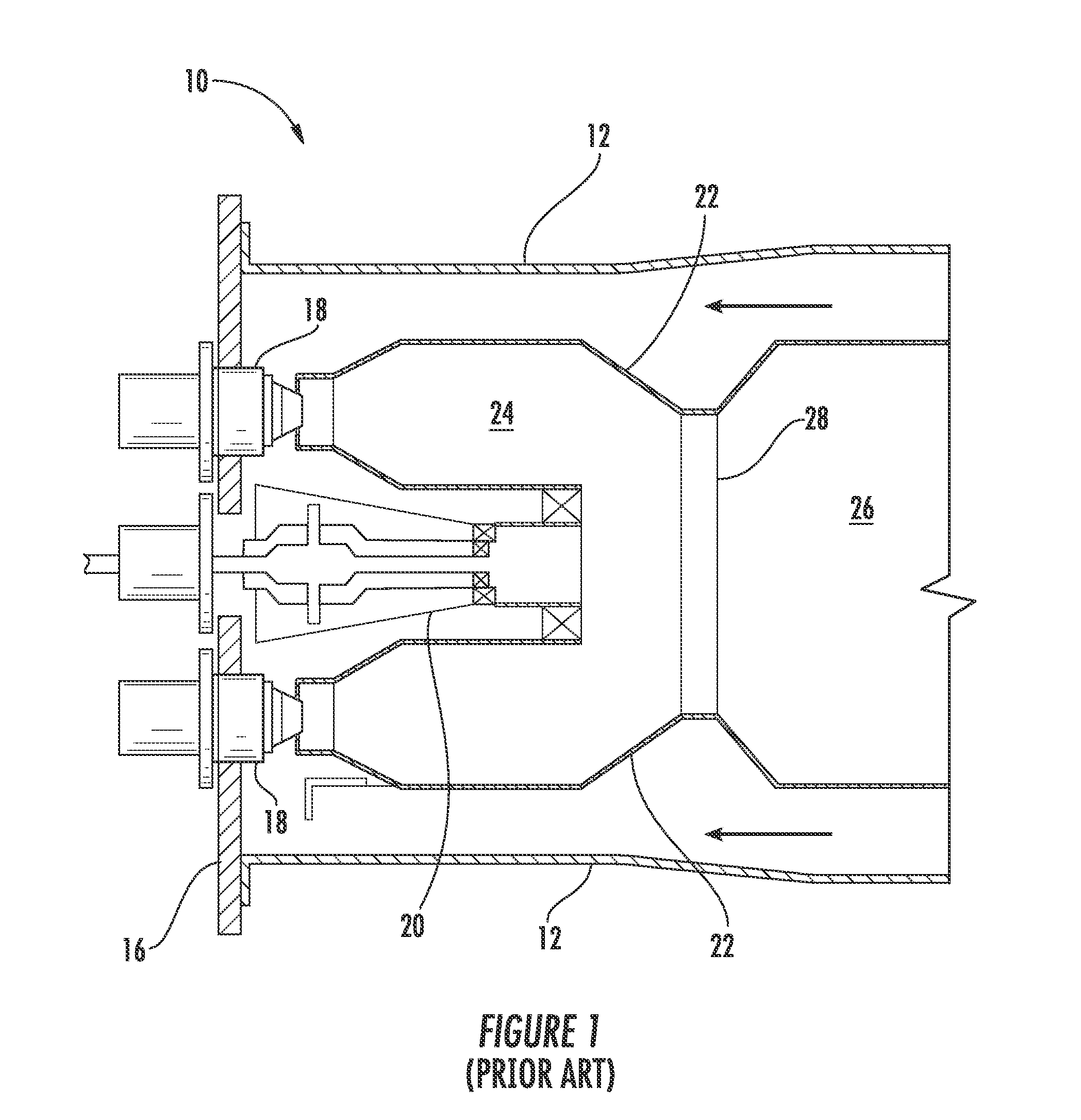 Apparatus and method for a fuel nozzle