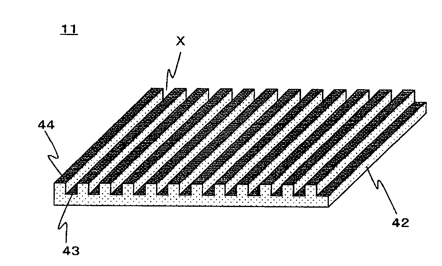 Grid polarizing film, method for producing the film, optical laminate, method for producing the laminate, and liquid crystal display