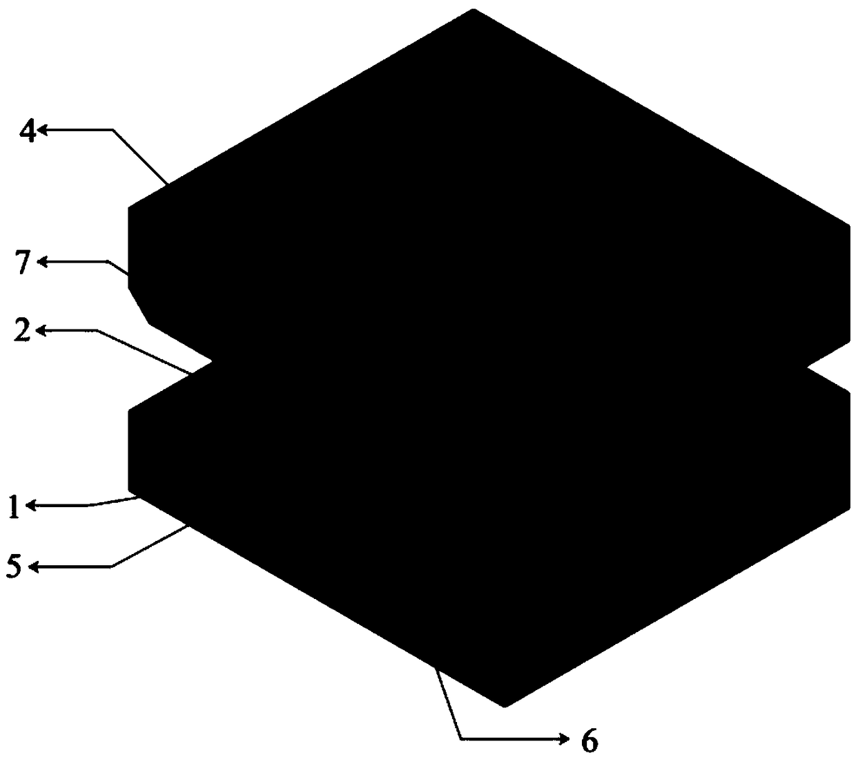 Shield tunnel segment joint sealing gasket with concave and convex cross section forms