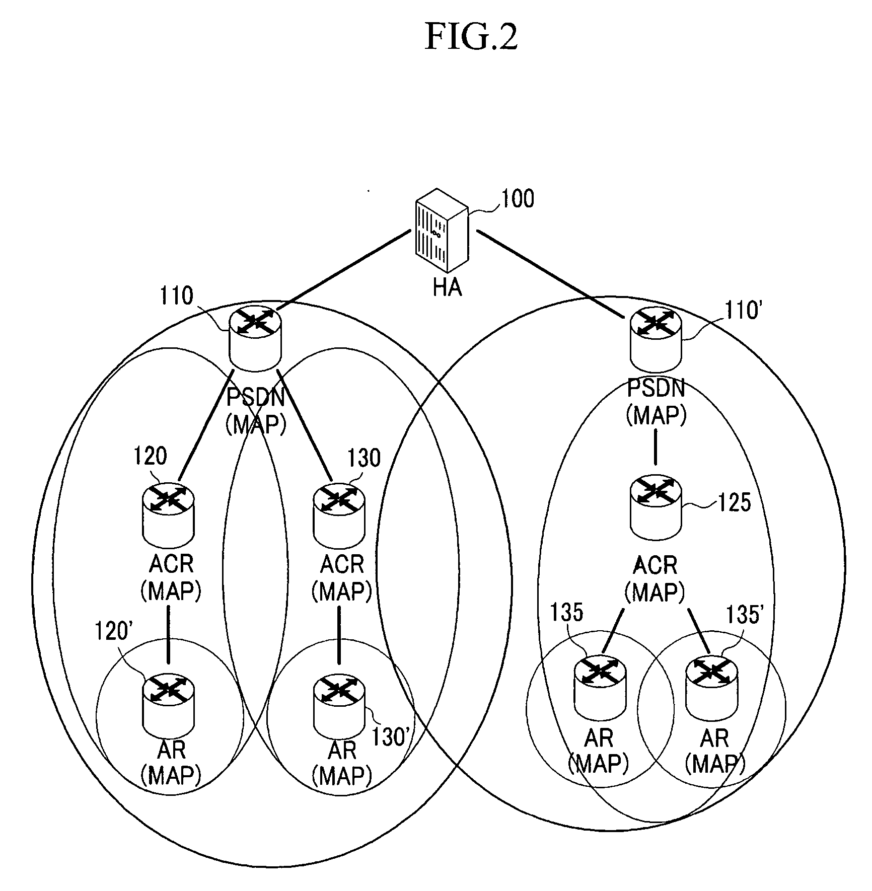 System for interworking services of heterogeneous networks and method for vertical handoff