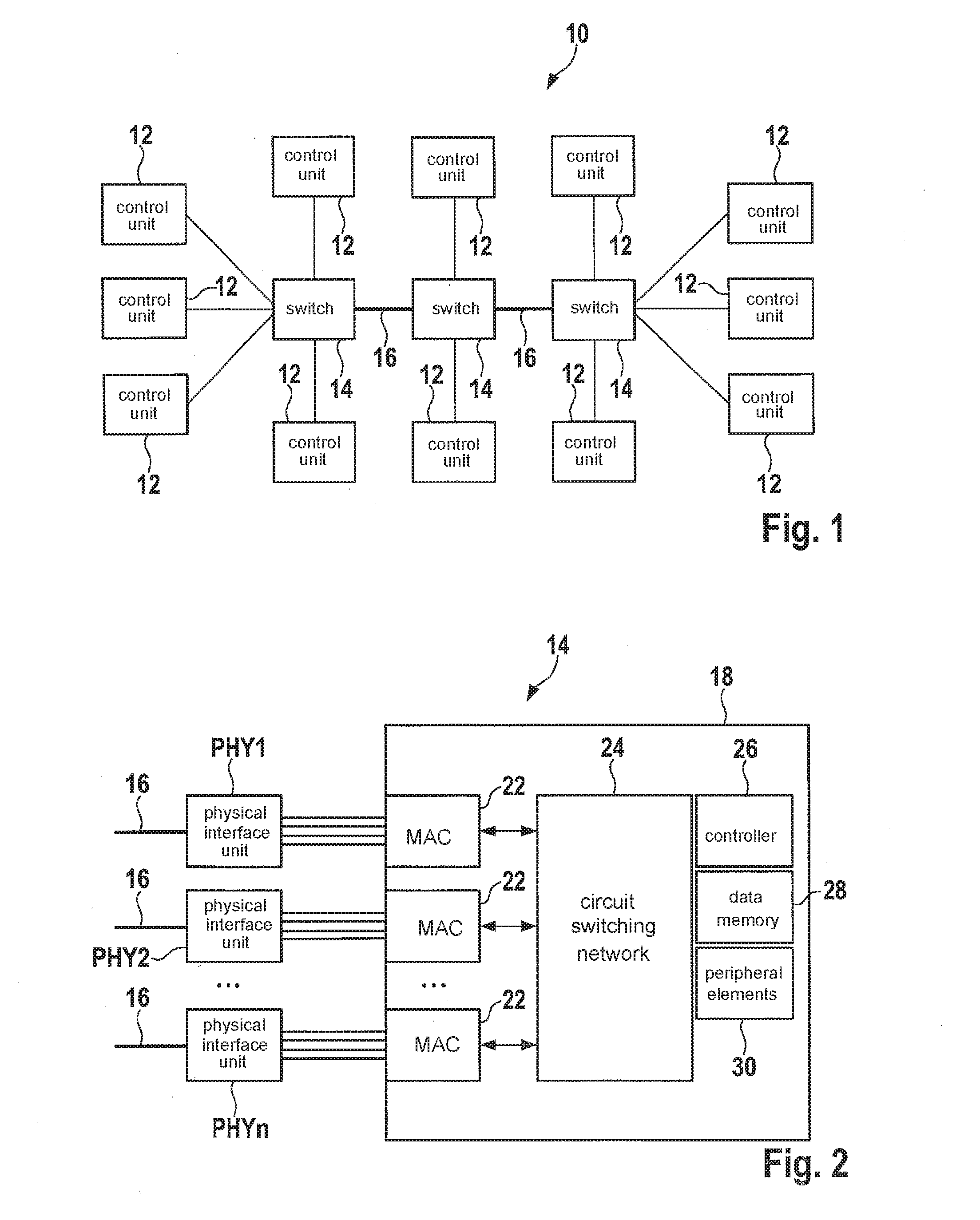 Switching device and operating procedure therefor