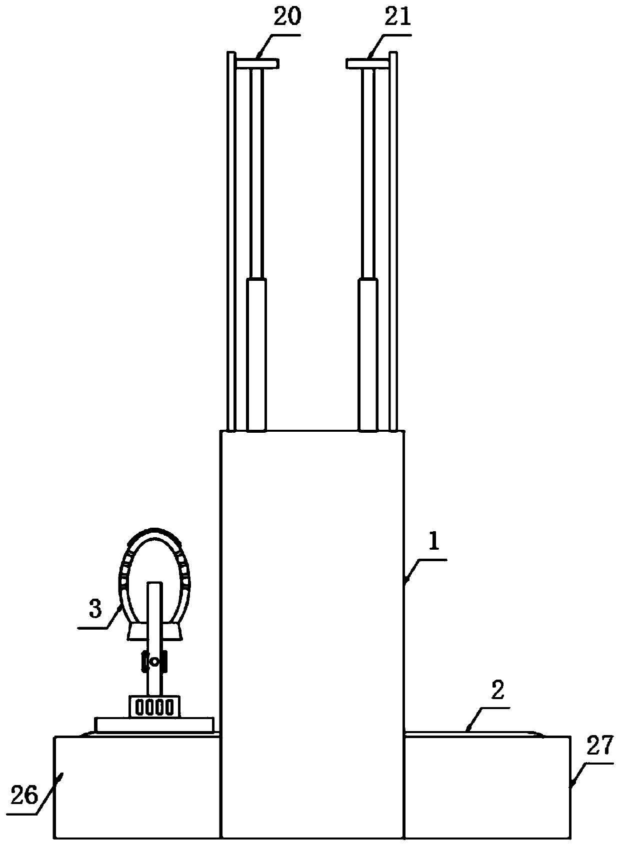 Synthetic wig forming device
