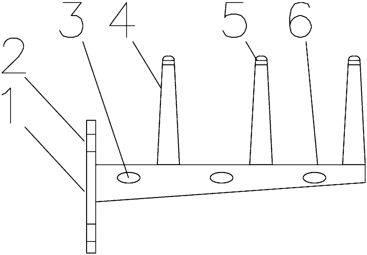 Installation-type cable support and method for laying control cable in cable trough