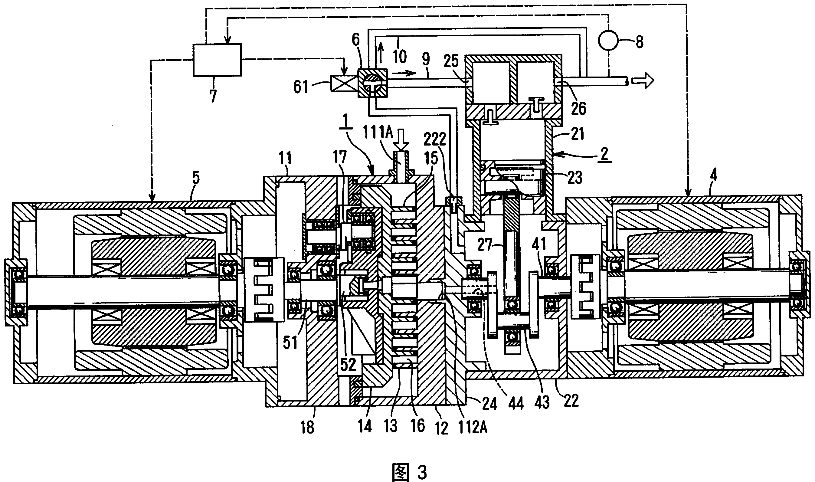 Combined compressing apparatus