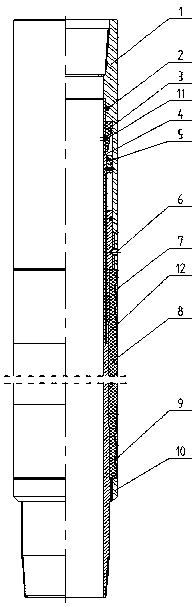 Small-diameter well cementing packer