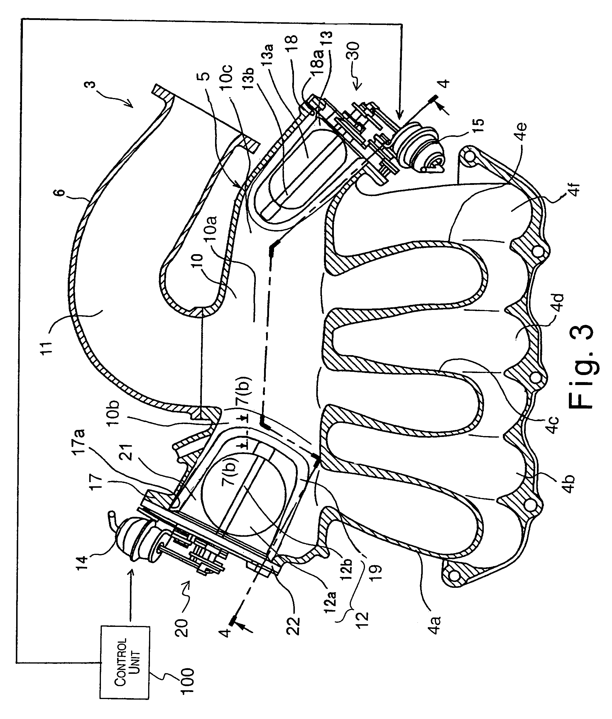 Engine air intake device