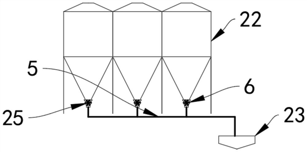 Pneumatic stock line conveying system