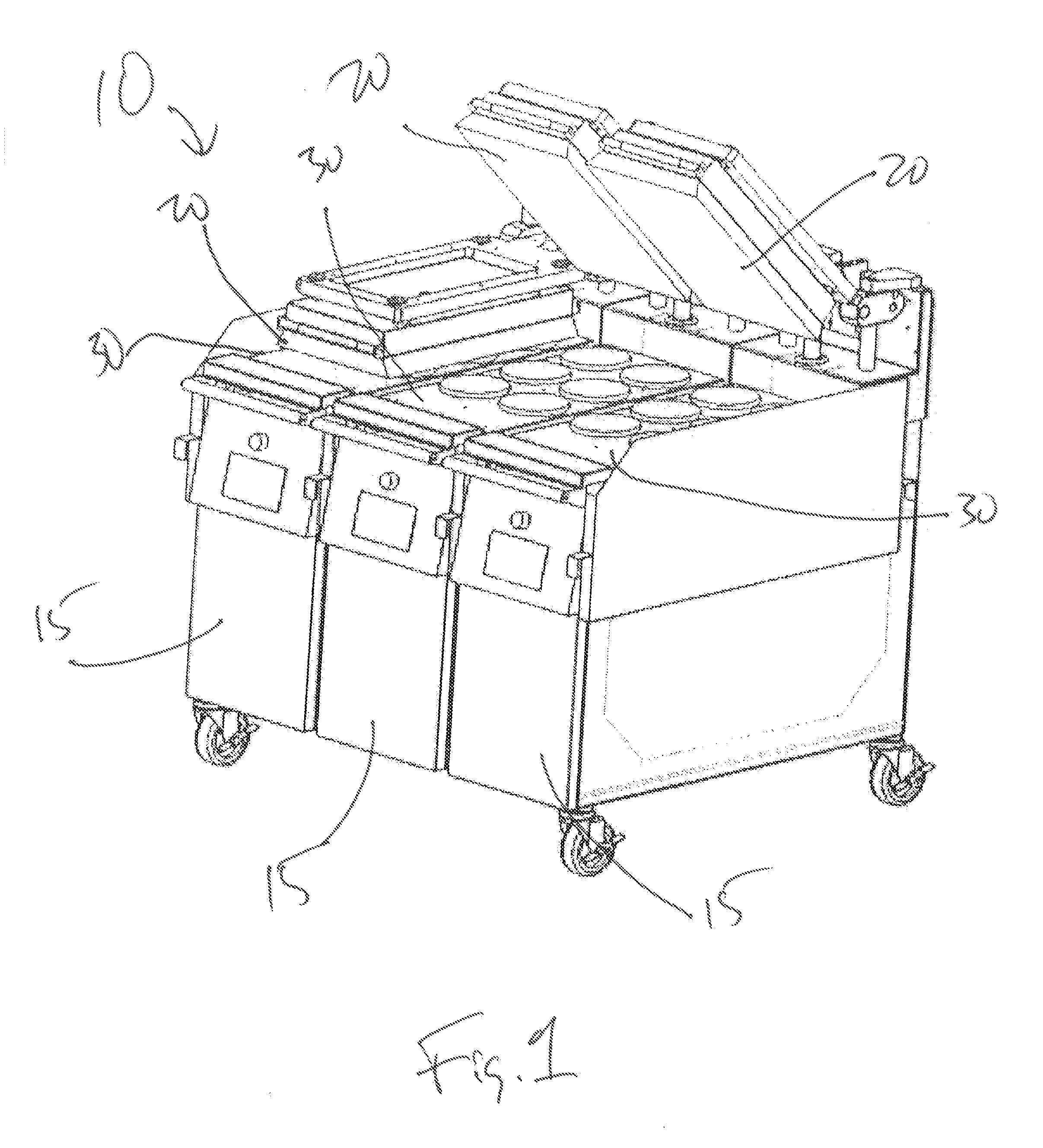 Modular two-sided grill
