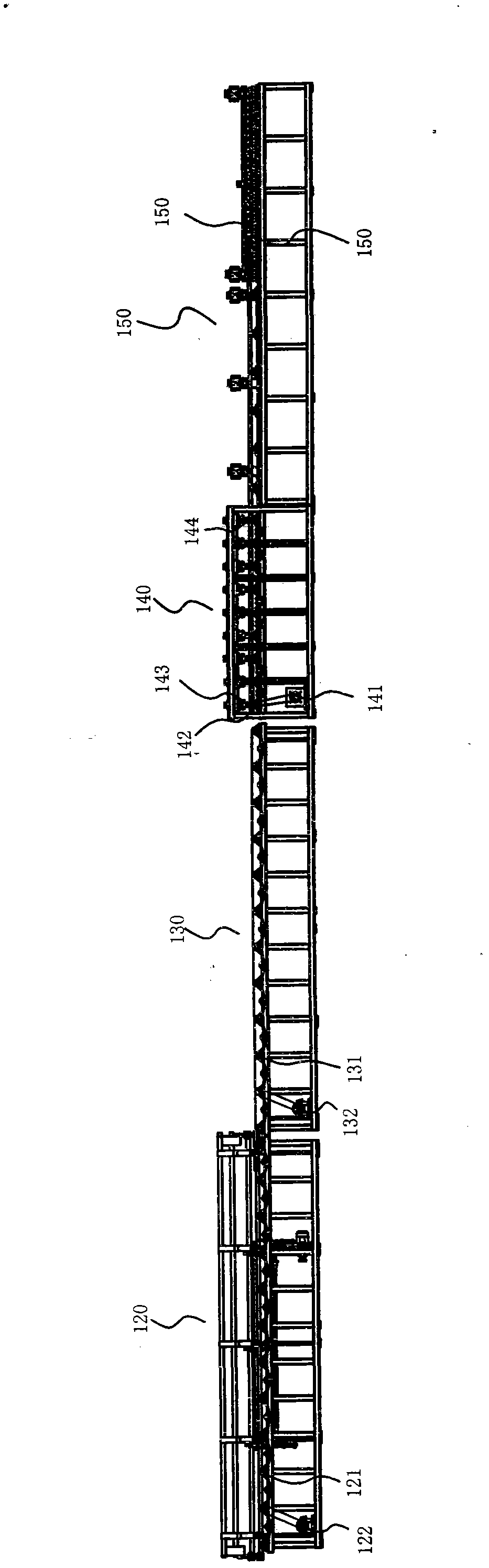 Machine tool for continuously quenching slender steel pipe