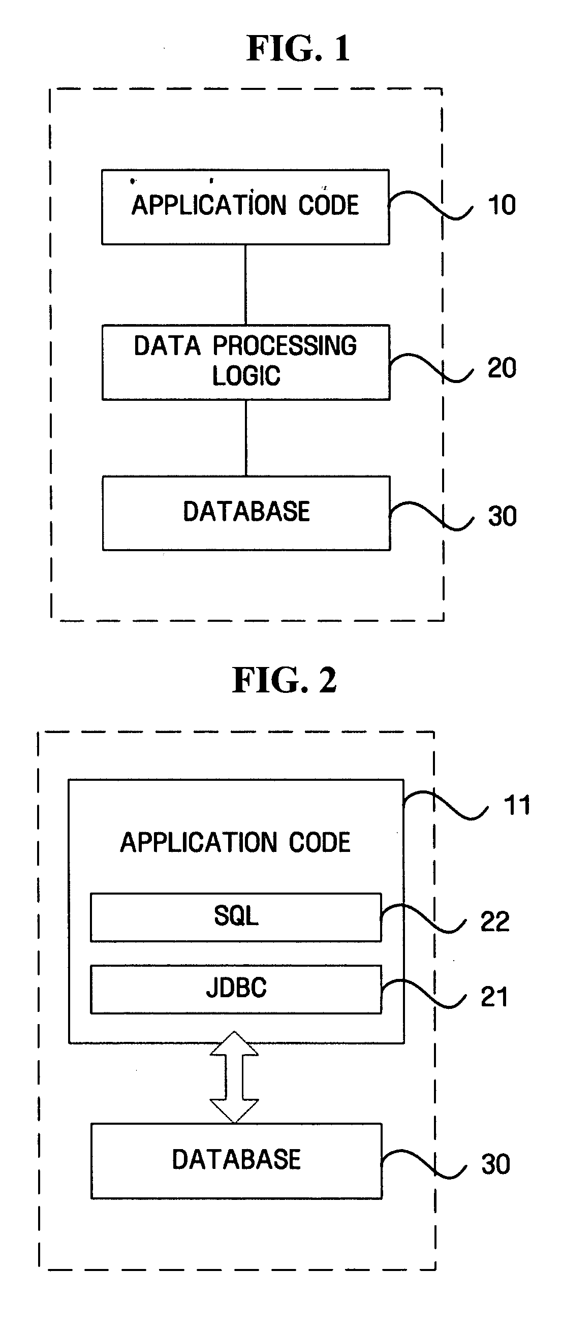 System and method for implementing database application while guaranteeing independence of software modules