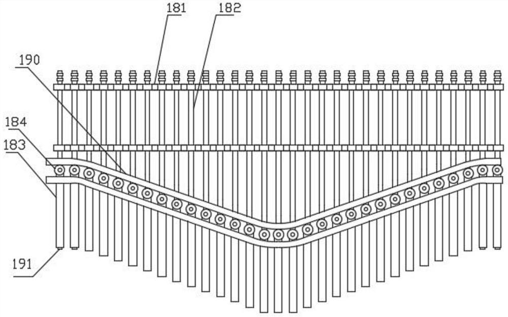 A split shaft device for bonding bamboo and wood straw processing