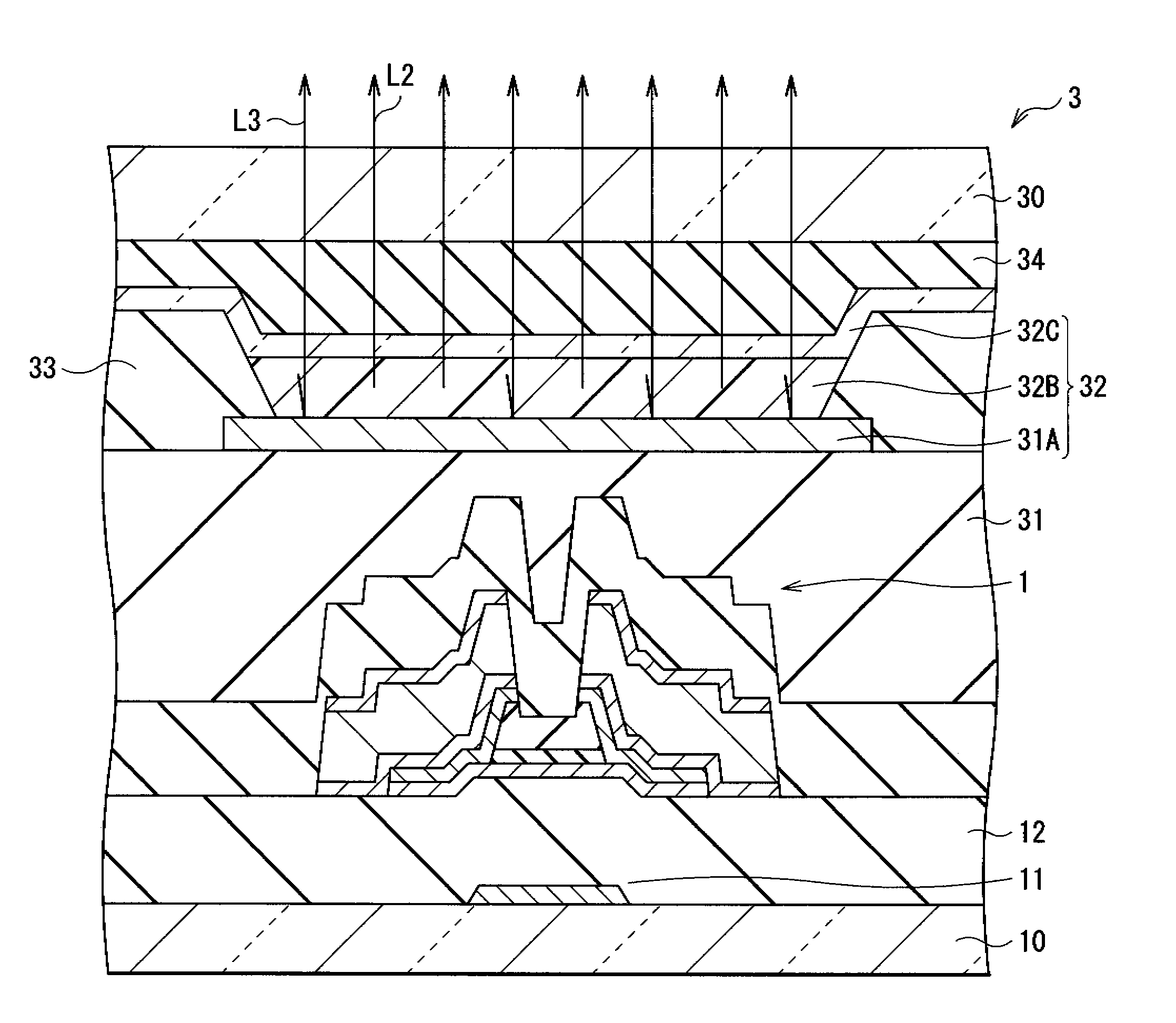 Method of manufacturing thin film transistor, thin film transistor, and display unit