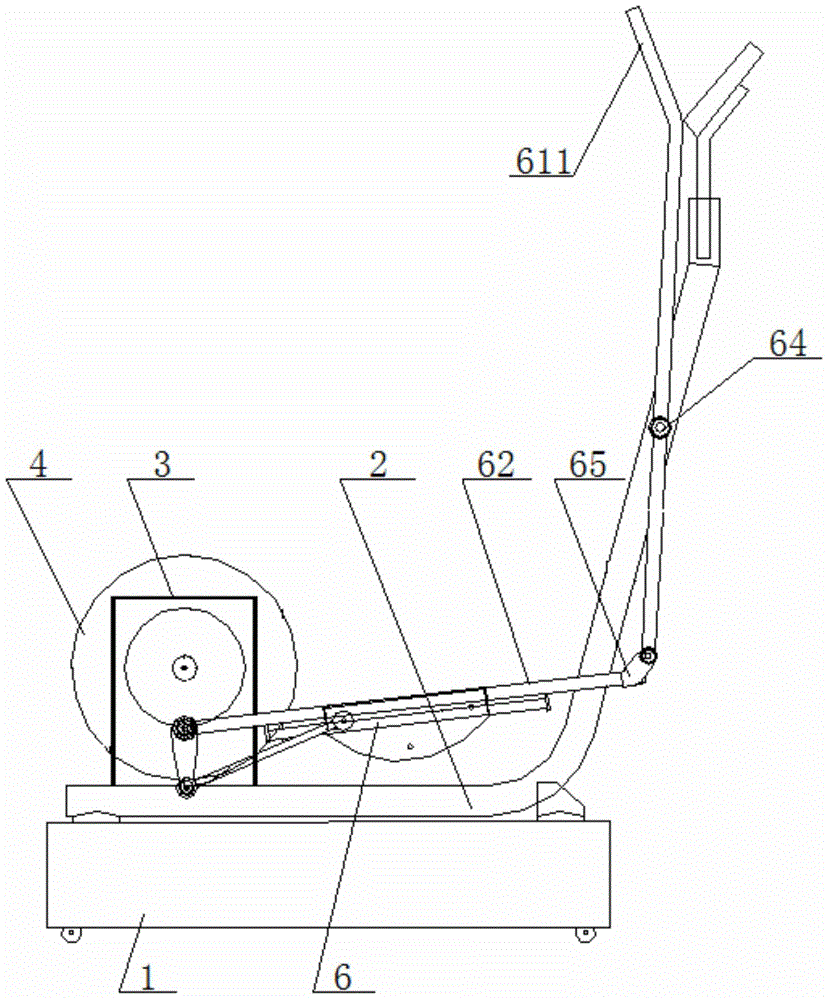 Generator of horizontal dynamical type fitness equipment