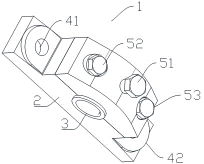 Assembled supporting shaft buffering fixing device