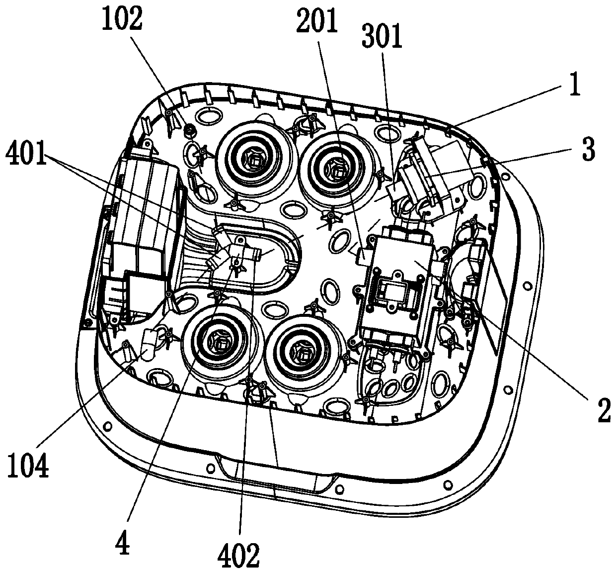 Foot bath with water circulating system