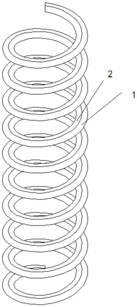 Line windproof low-temperature-resistant telescopic spring, power transmission line and method