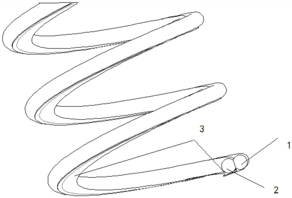 Line windproof low-temperature-resistant telescopic spring, power transmission line and method