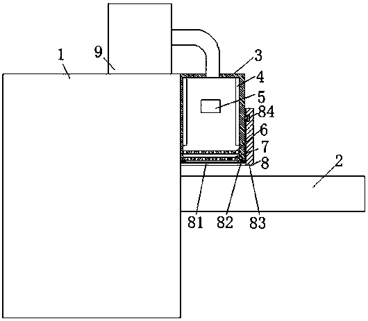 Printing ink drying device of cigarette case printer