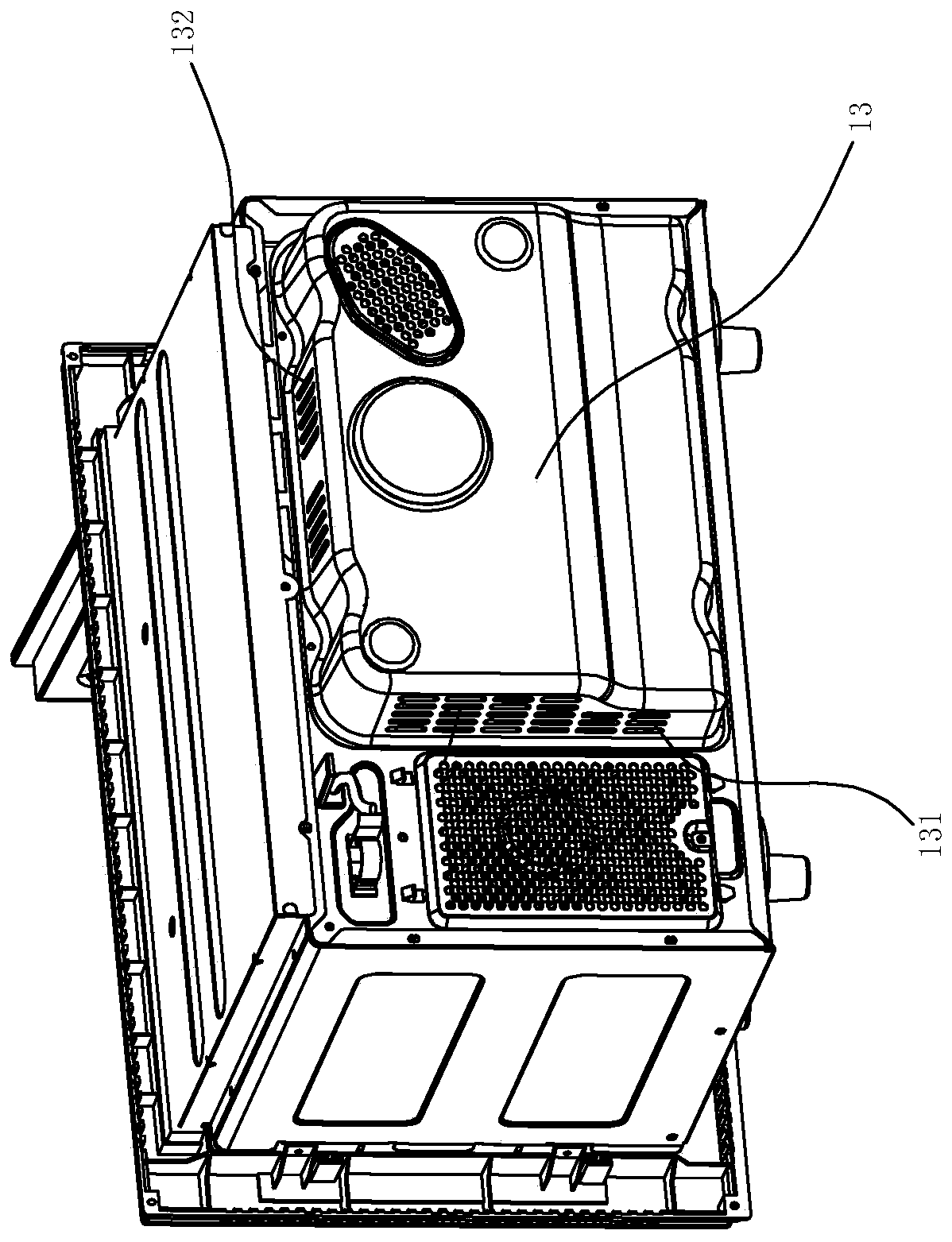 A temperature-measuring microwave oven and its working control method