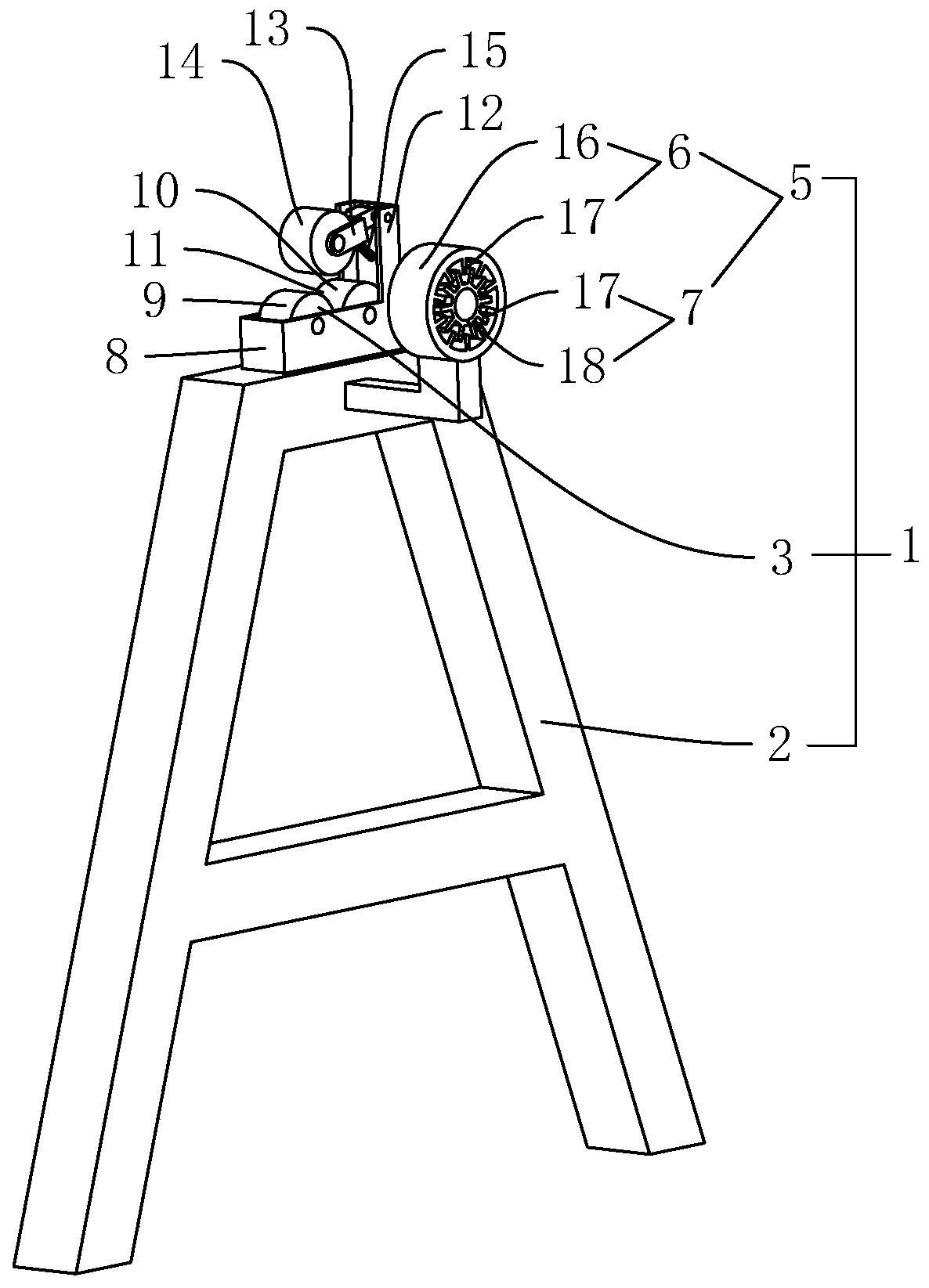 A feeding mechanism for a composite machine