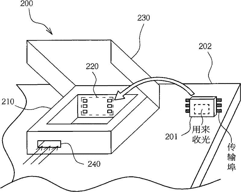 Connector for optical sensor and substrate, method for manufacturing optical sensor