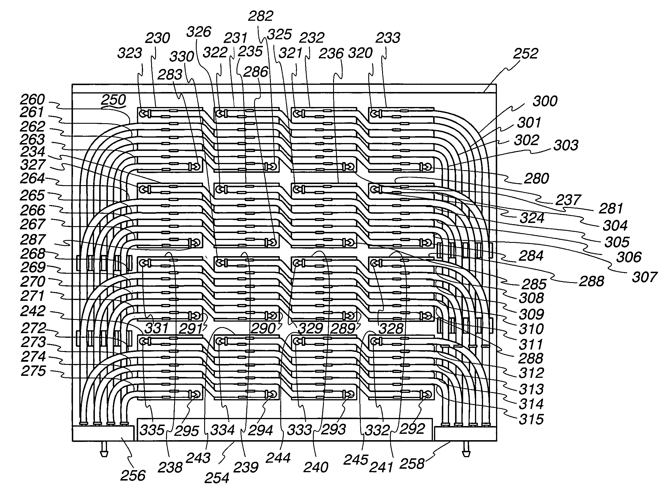 Cooling system for densely packed electronic components