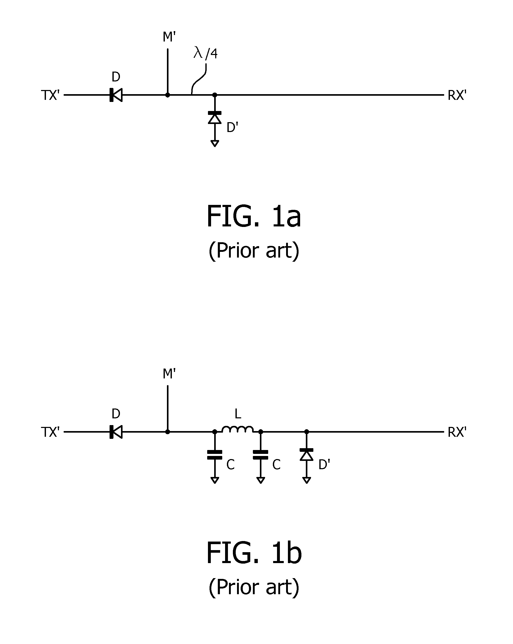 Transmit/receive switching circuitry with improved radio frequency isolation