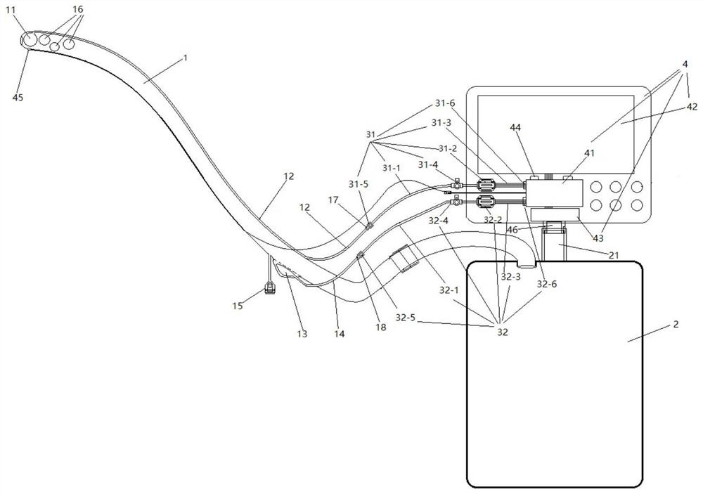 Visual drainage device