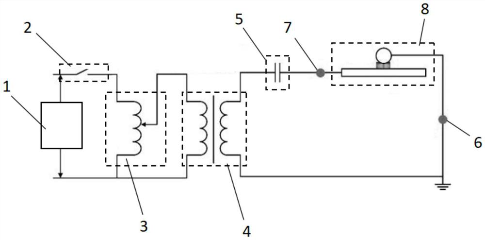 Tree line fault identification method, simulation device, system, computer device and medium