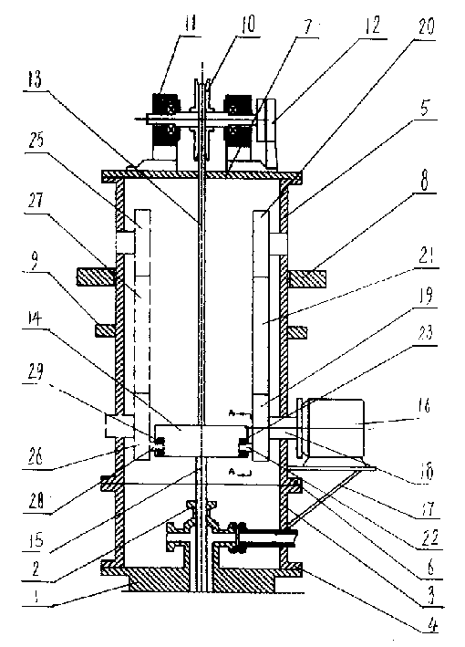 Vertical pipe chain pumping unit