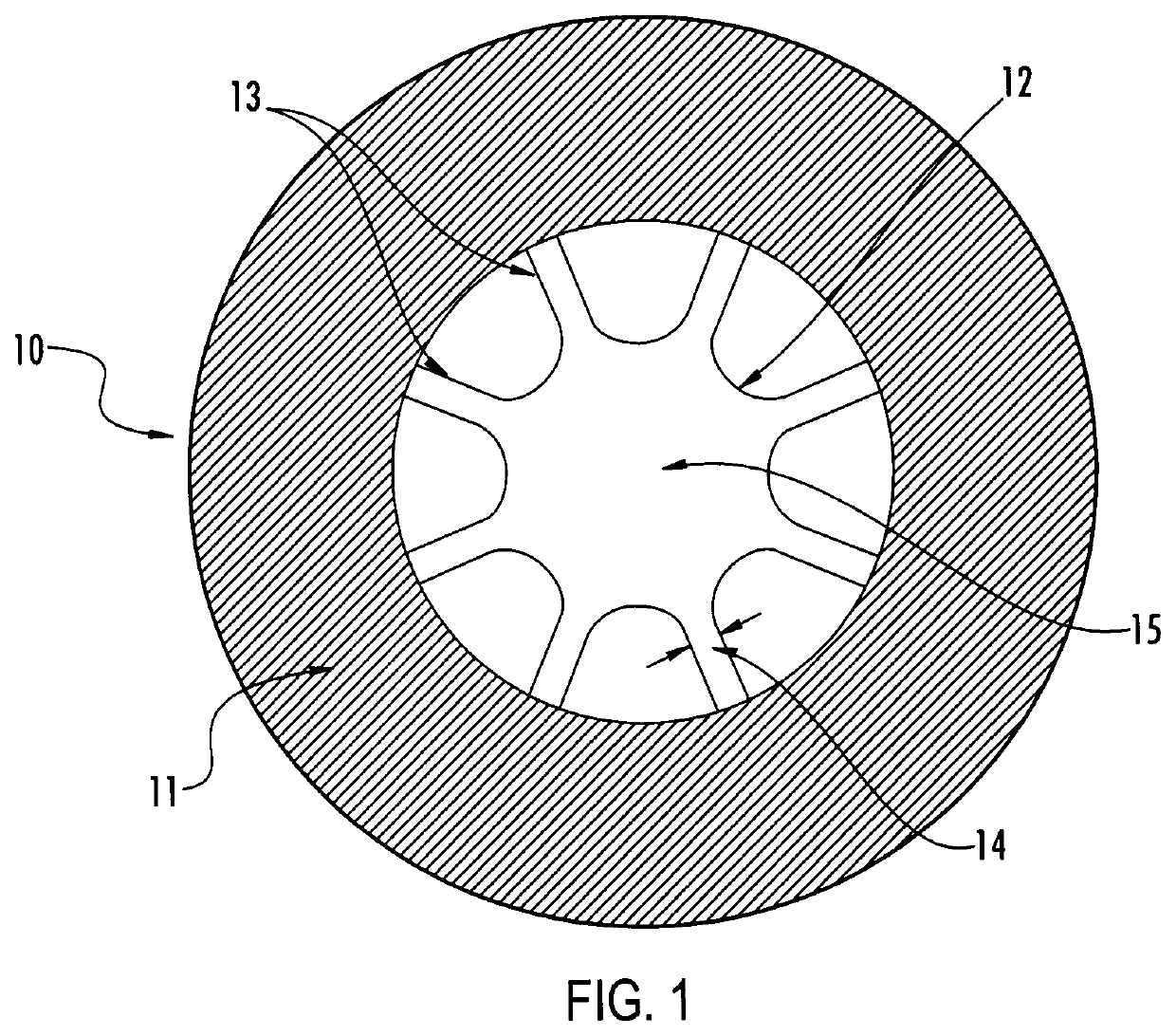 Hollow-core fiber with anti-resonant arches and method of manufacturing thereof