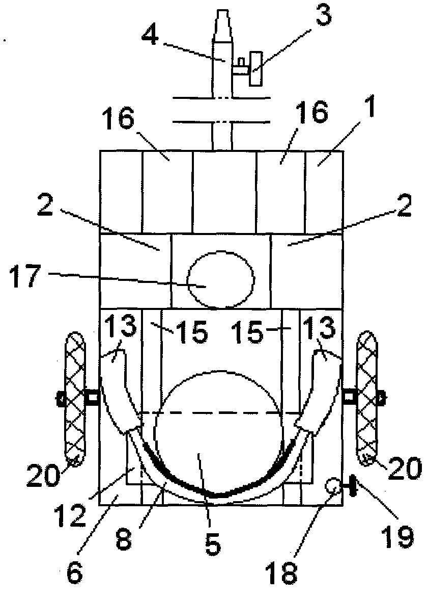 Device convenient for conveying diabetic for laboratory examination and eliminating lower limb edema