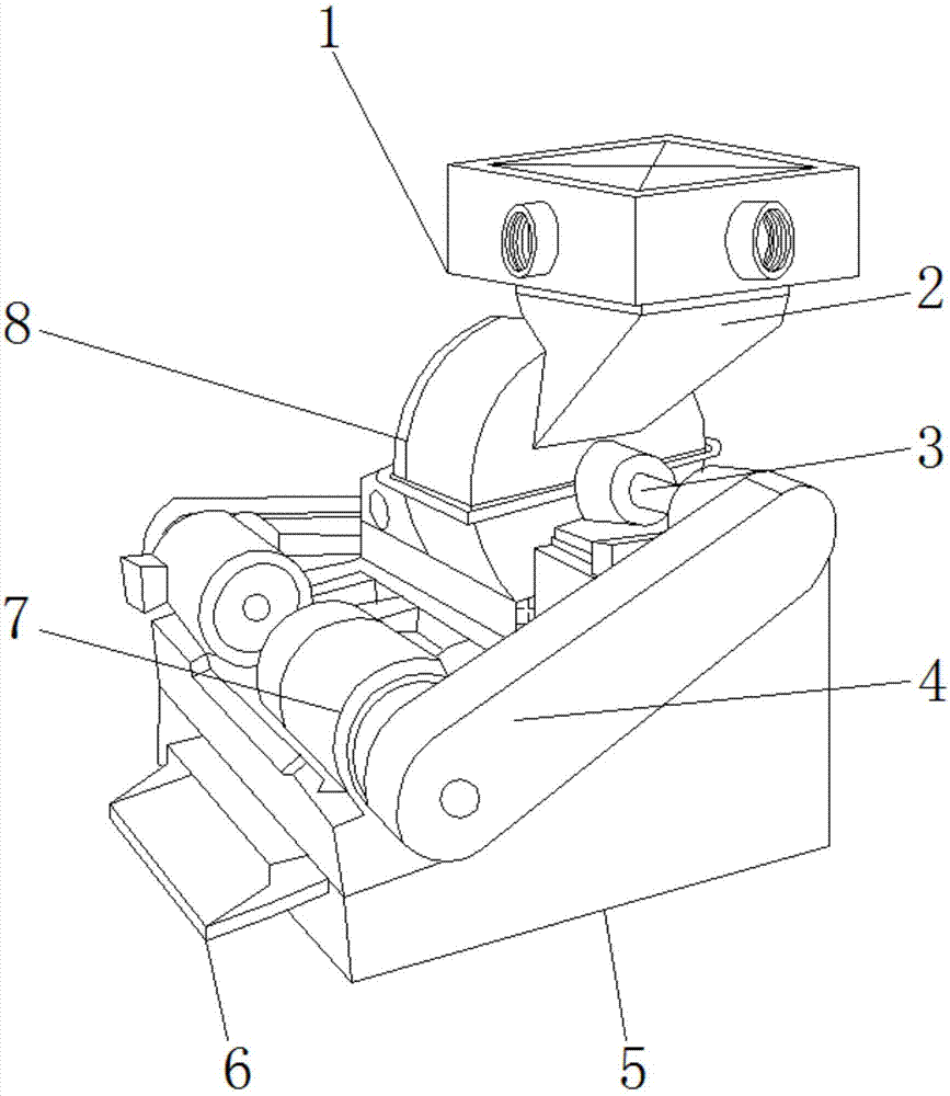 Automatic feeding pelletizer with safe feeding hole