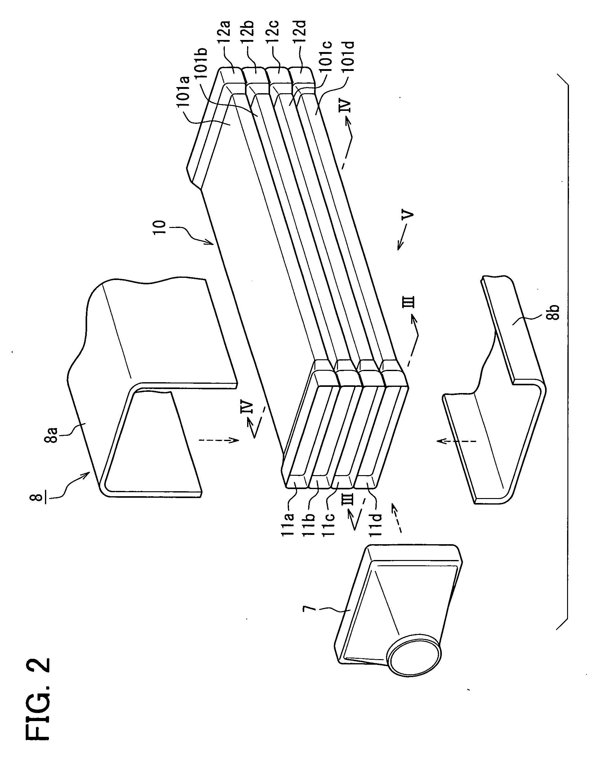 Heat exchanger for cooling high-temperature gas