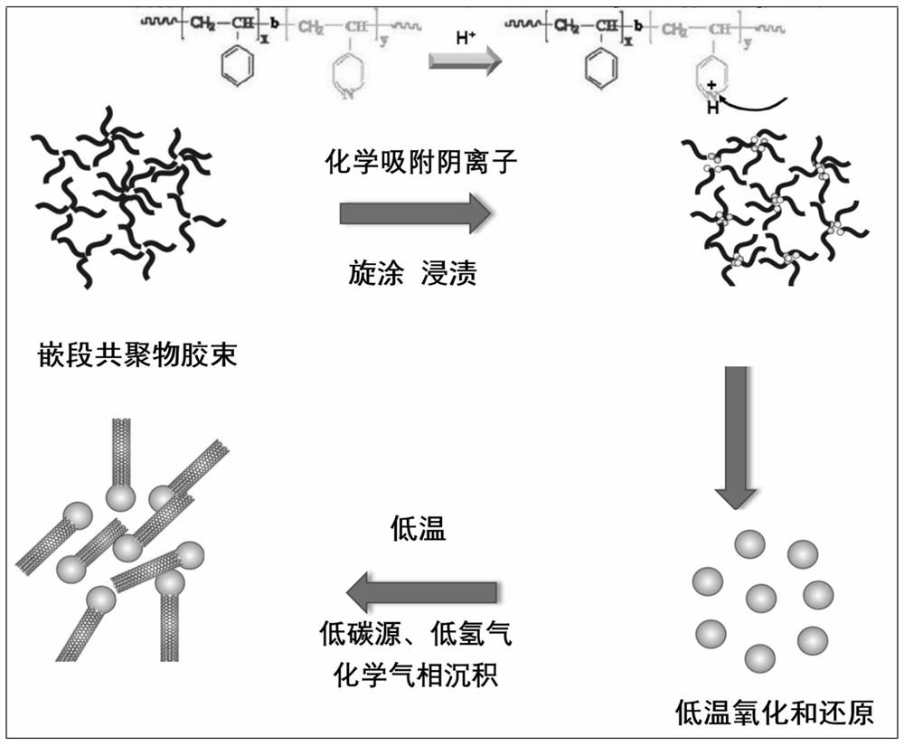 A preparation method of narrow diameter distribution, high-purity metallic single-walled carbon nanotubes