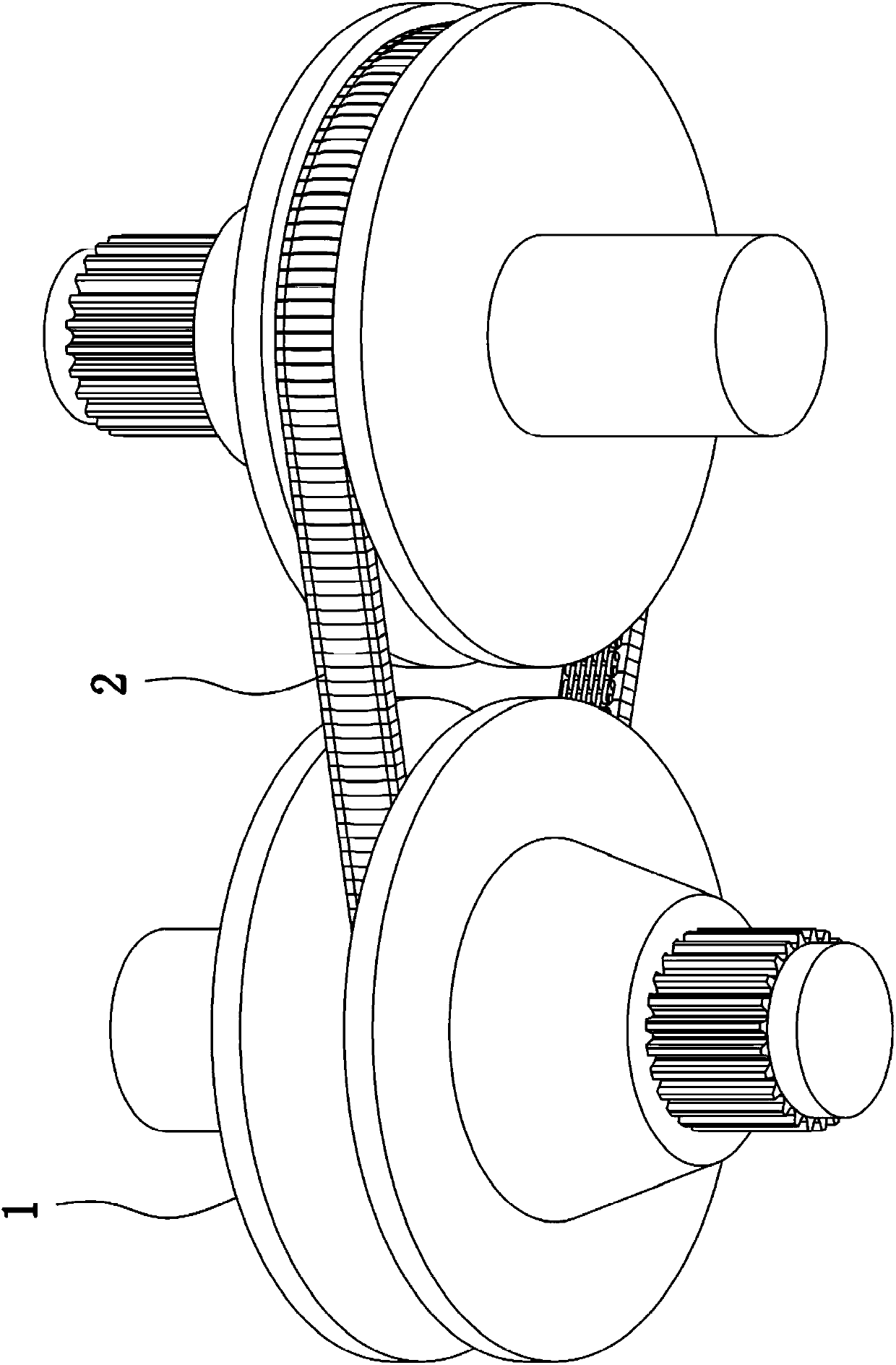 Continuously variable transmission driving chain composited with push blocks
